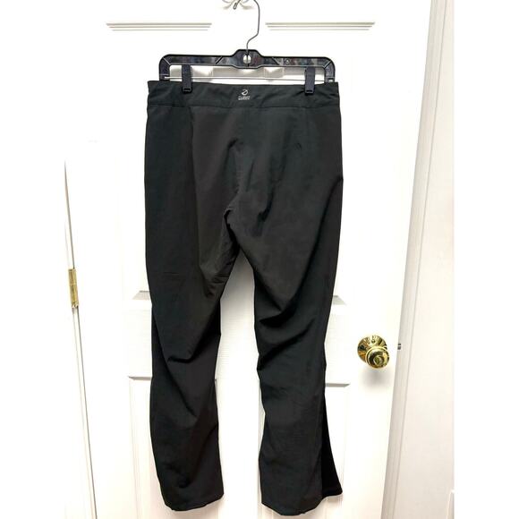 North Face Running Pants, Black Shell Pant, Drawstring, Zip, Snap, Womans Size 8 - Picture 1 of 6